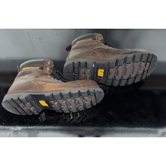 Caterpillar Birmingham Mens Steel Toe Slip Resistant Work Boots Size 10.5 WIDE